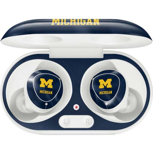 University of Michigan Blue Jersey Galaxy Buds Plus Skin