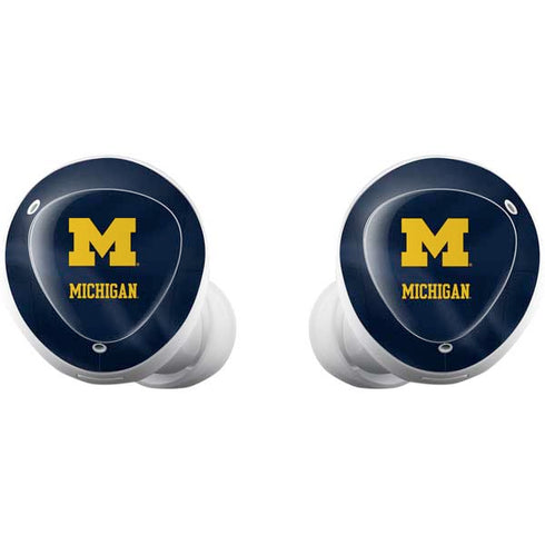 University of Michigan Blue Jersey Galaxy Buds Plus Skin