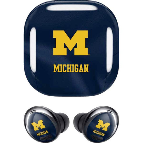 University of Michigan Blue Jersey Galaxy Buds Pro Skin