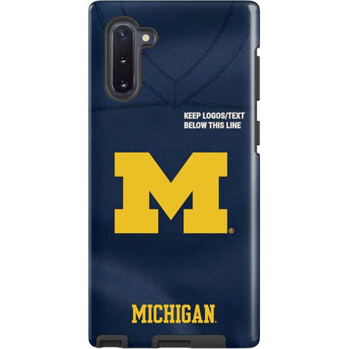 University of Michigan Blue Jersey Galaxy Note 10 Pro Case