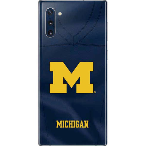 University of Michigan Blue Jersey Galaxy Note 10 Skin