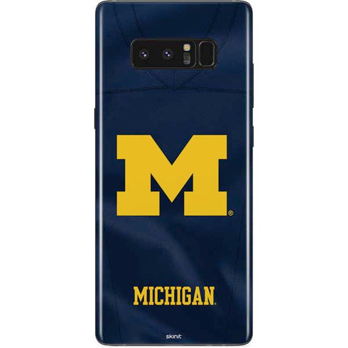University of Michigan Blue Jersey Galaxy Note 8 Skin