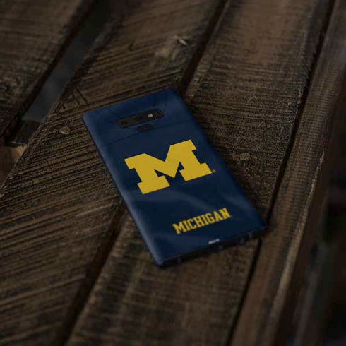 University of Michigan Blue Jersey Galaxy Note 9 Skin