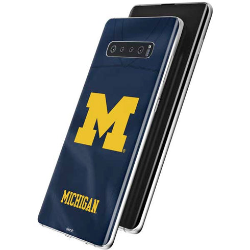 University of Michigan Blue Jersey Galaxy S10 Plus Skin