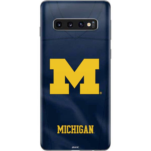 University of Michigan Blue Jersey Galaxy S10 Skin