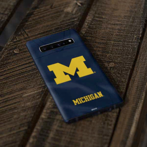 University of Michigan Blue Jersey Galaxy S10 Skin