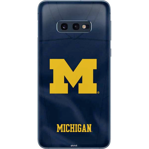 University of Michigan Blue Jersey Galaxy S10e Skin