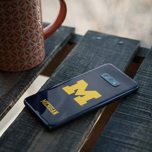 University of Michigan Blue Jersey Galaxy S10e Skin