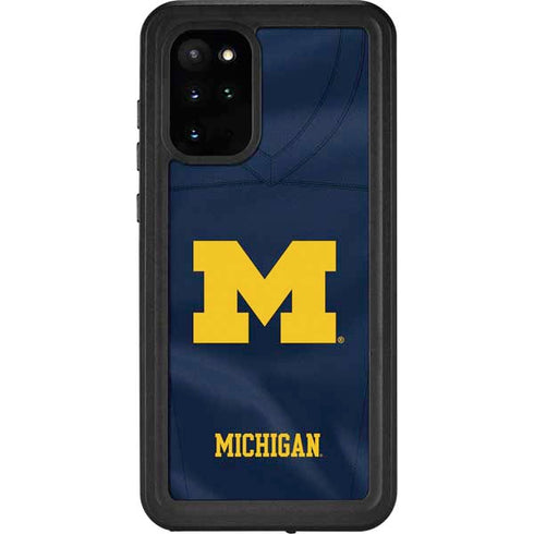 University of Michigan Blue Jersey Galaxy S20 Plus Waterproof Case