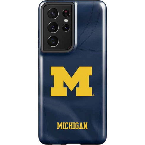 University of Michigan Blue Jersey Galaxy S21 Ultra 5G Pro Case