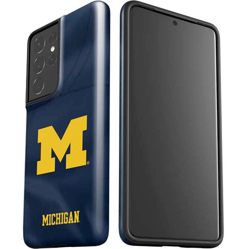 University of Michigan Blue Jersey Galaxy S21 Ultra 5G Pro Case