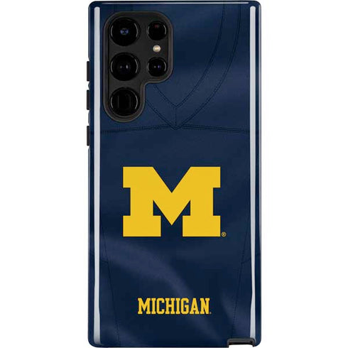 University of Michigan Blue Jersey Galaxy S22 Ultra Pro Case