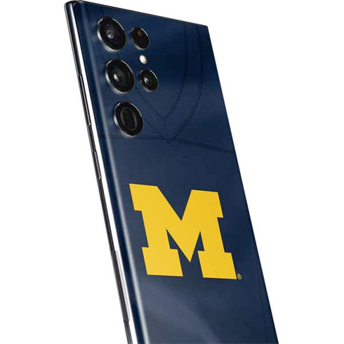 University of Michigan Blue Jersey Galaxy S22 Ultra Skin