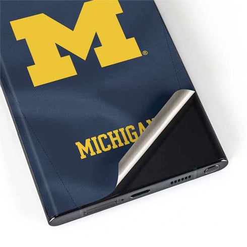University of Michigan Blue Jersey Galaxy S22 Ultra Skin