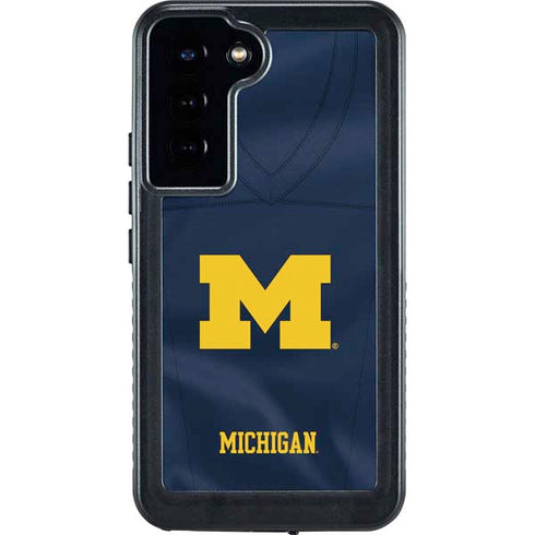 University of Michigan Blue Jersey Galaxy S23 Plus Waterproof Case