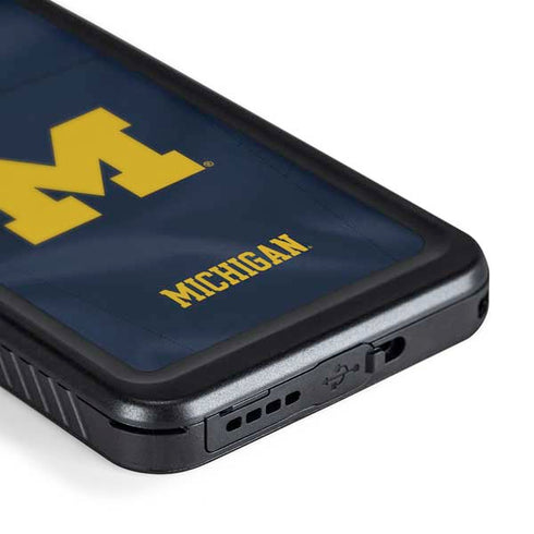 University of Michigan Blue Jersey Galaxy S23 Plus Waterproof Case