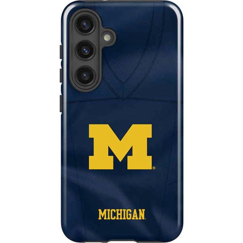 University of Michigan Blue Jersey Galaxy S25 Impact Case