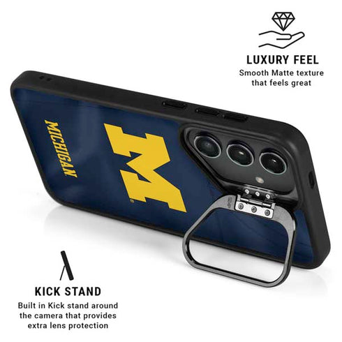 University of Michigan Blue Jersey Galaxy S25 Kickstand Case