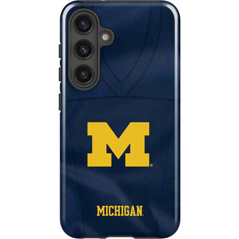 University of Michigan Blue Jersey Galaxy S25 Plus Impact Case