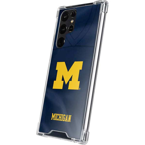 University of Michigan Blue Jersey Galaxy S24 Ultra Clear Case