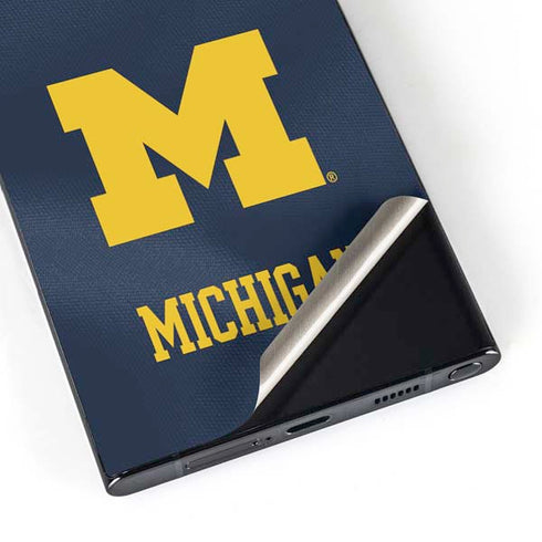 University of Michigan Blue Jersey Galaxy S25 Ultra Skin