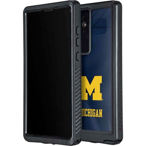 University of Michigan Blue Jersey Galaxy S24 Ultra Waterproof Case