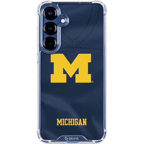 University of Michigan Blue Jersey Galaxy S25 Clear Case