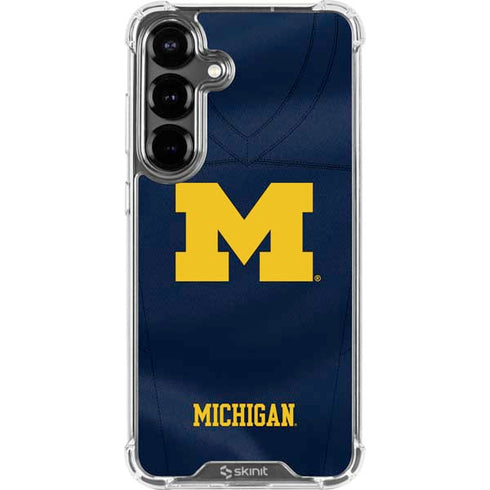 University of Michigan Blue Jersey Galaxy S26 Clear Case