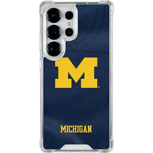 University of Michigan Blue Jersey Galaxy S26 Ultra Clear Case