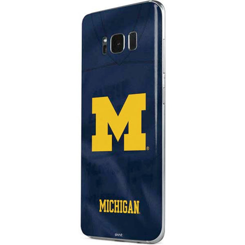 University of Michigan Blue Jersey Galaxy S8 Plus Skin