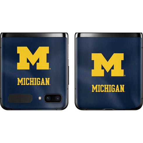 University of Michigan Blue Jersey Galaxy Z Flip Skin