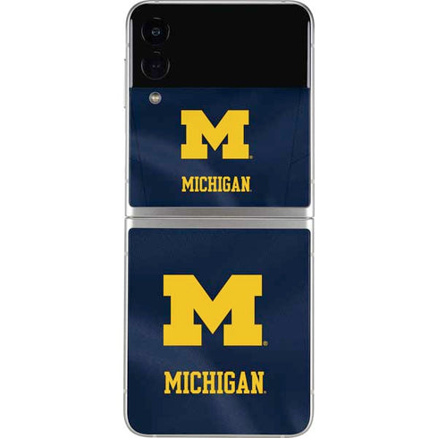 University of Michigan Blue Jersey Galaxy Z Flip3 5G Skin