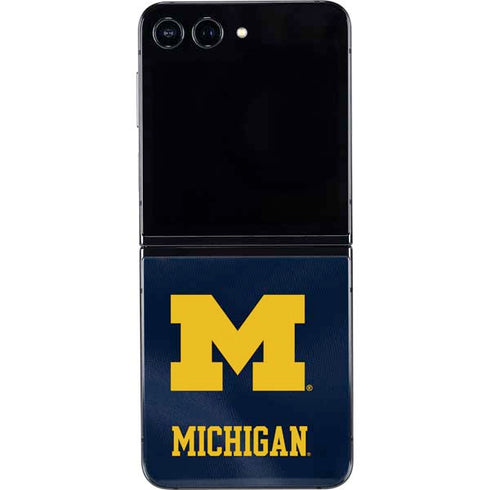 University of Michigan Blue Jersey Galaxy Z Flip5 5G Skin