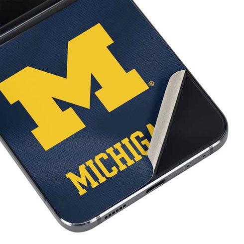 University of Michigan Blue Jersey Galaxy Z Flip5 5G Skin