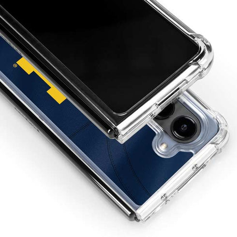 University of Michigan Blue Jersey Galaxy Z Fold5 5G Clear Case