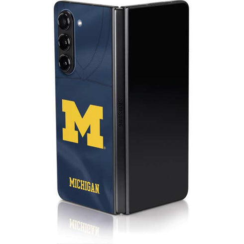 University of Michigan Blue Jersey Galaxy Z Fold5 5G Skin