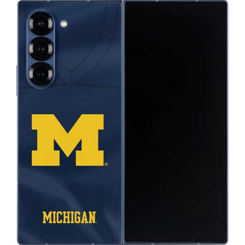 University of Michigan Blue Jersey Galaxy Z Fold6 Skin
