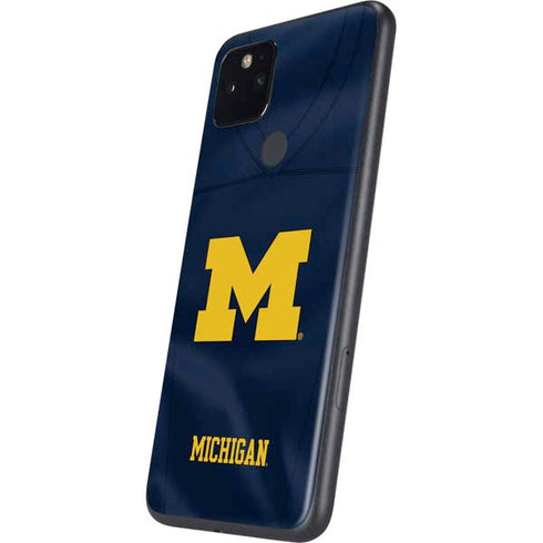 University of Michigan Blue Jersey Google Pixel 5 Skin