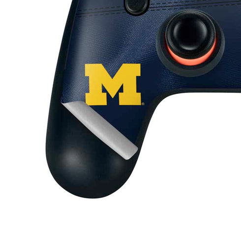 University of Michigan Blue Jersey Google Stadia Controller Skin