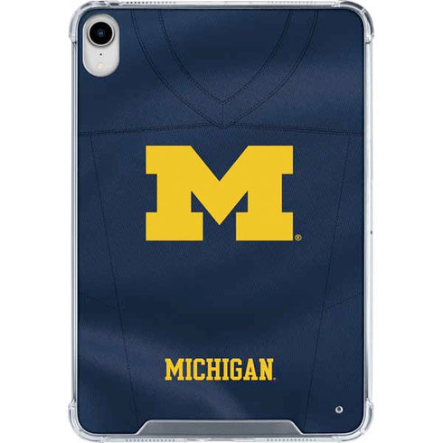 University of Michigan Blue Jersey iPad 11th Gen (2025) Clear Case