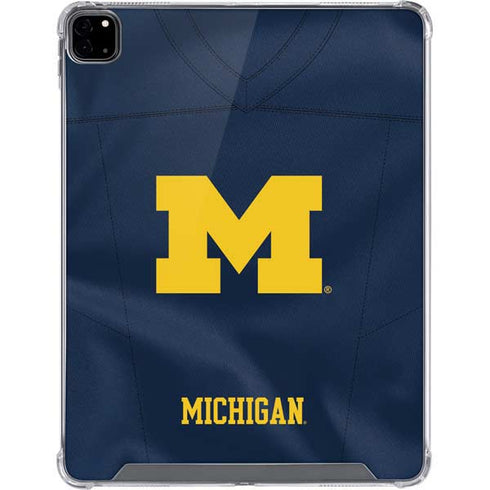 University of Michigan Blue Jersey iPad Pro 12.9in (2020) Clear Case