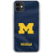 University of Michigan Blue Jersey iPhone 11 Clear Case