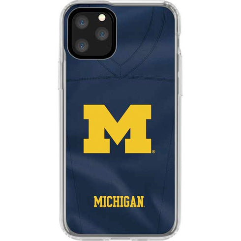University of Michigan Blue Jersey iPhone 11 Pro Clear Case