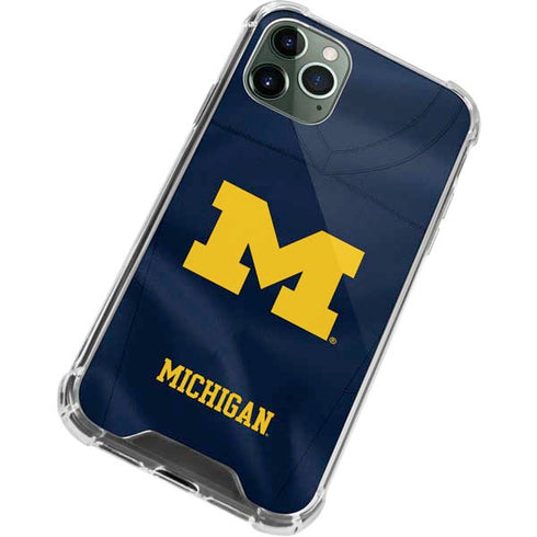 University of Michigan Blue Jersey iPhone 11 Pro Max Clear Case