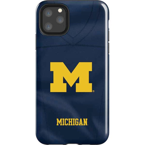 University of Michigan Blue Jersey iPhone 11 Pro Max Impact Case
