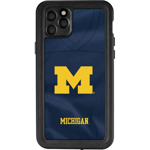 University of Michigan Blue Jersey iPhone 11 Pro Max Waterproof Case