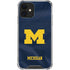 University of Michigan Blue Jersey iPhone 12 Clear Case