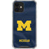 University of Michigan Blue Jersey iPhone 12 Mini Clear Case