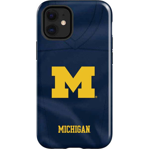 University of Michigan Blue Jersey iPhone 12 Mini Impact Case