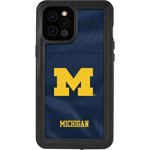 University of Michigan Blue Jersey iPhone 12 Pro Max Waterproof Case